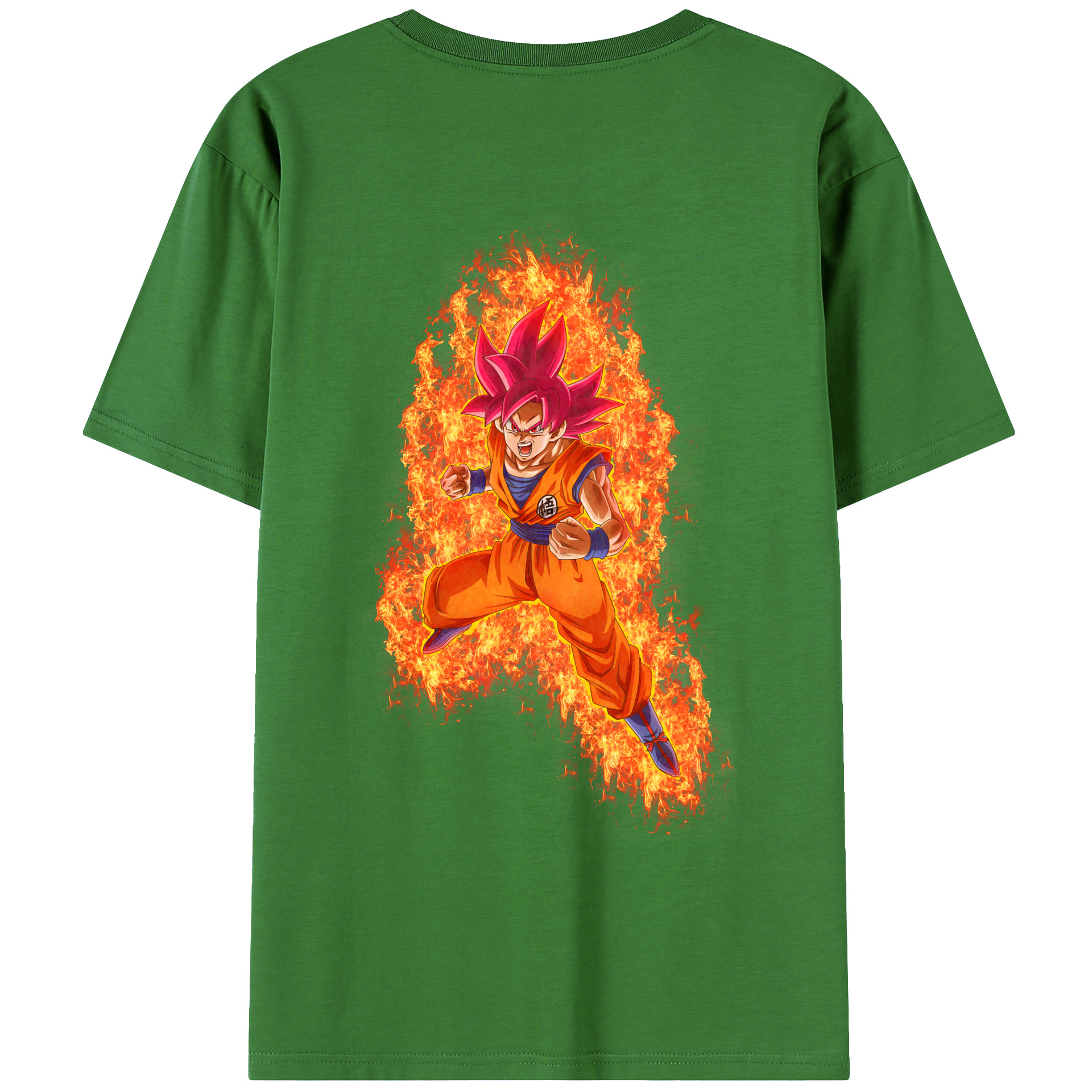 （画像用） ドラゴンボール 孫悟空（そん ごくう）Son Goku カカロット DRAGON BALL Kakarotto レディース半袖Tシャツ(バックプリント)